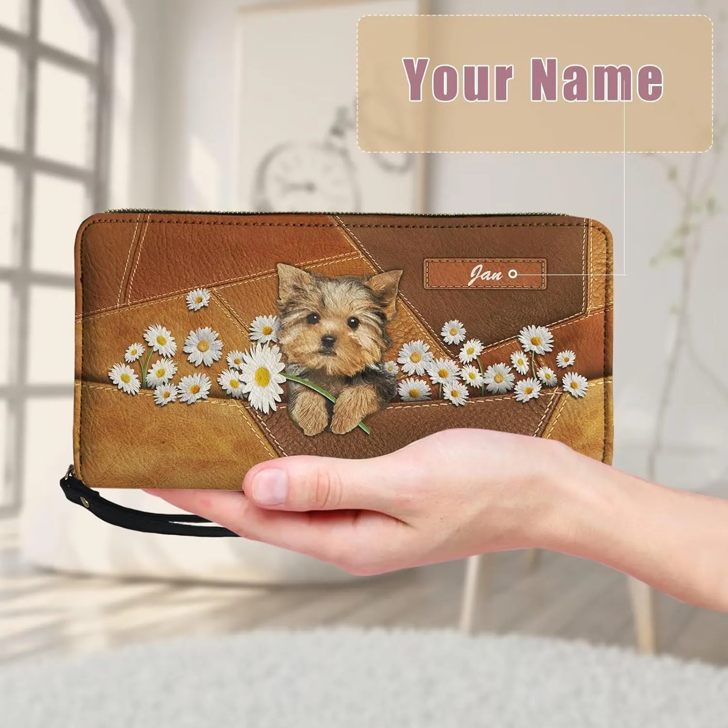 Tuoxiukan Personalized Handbags and Wallet Set for Women Clutch Purse Custom Name Tote Bag Customized Gifts for Mom