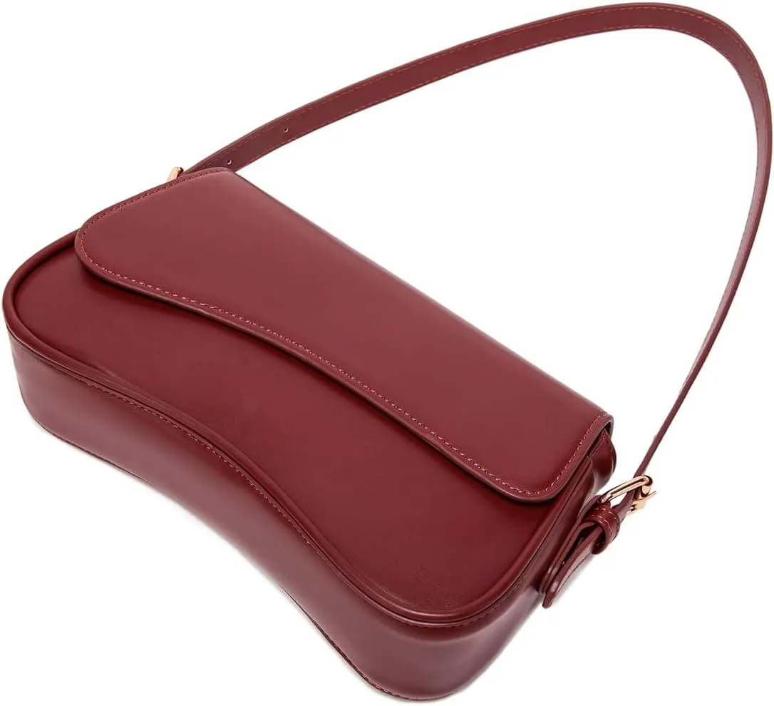 Underarm Shoulder Bag for Women Trendy Purse Vegan Leather Hobo Handbags Clutch Crossbody Bag