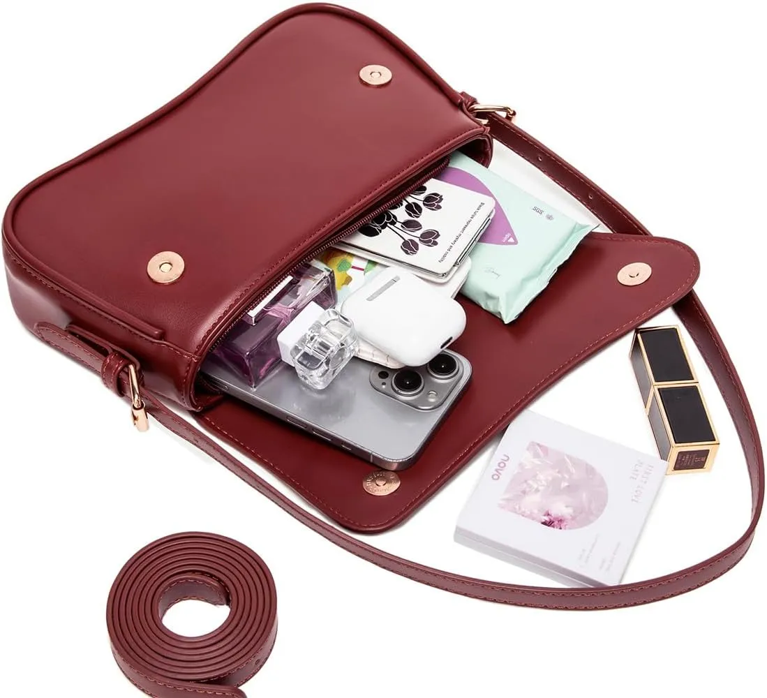 Underarm Shoulder Bag for Women Trendy Purse Vegan Leather Hobo Handbags Clutch Crossbody Bag