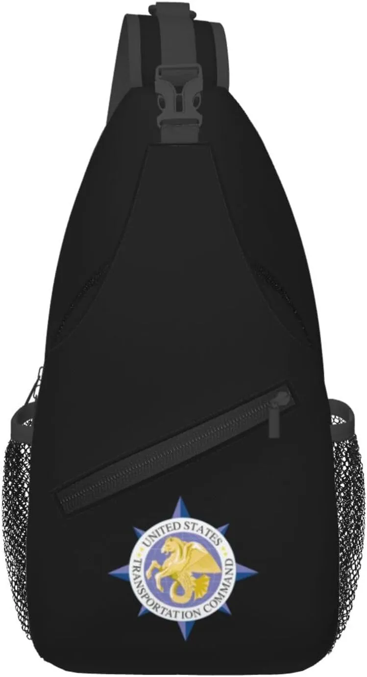 Us-Transcom-Emblem Crossbody Bags For Women Men Chest Backpack Gym Shoulder Bag Travel Outdoor Sports Casual Crossbody Bags