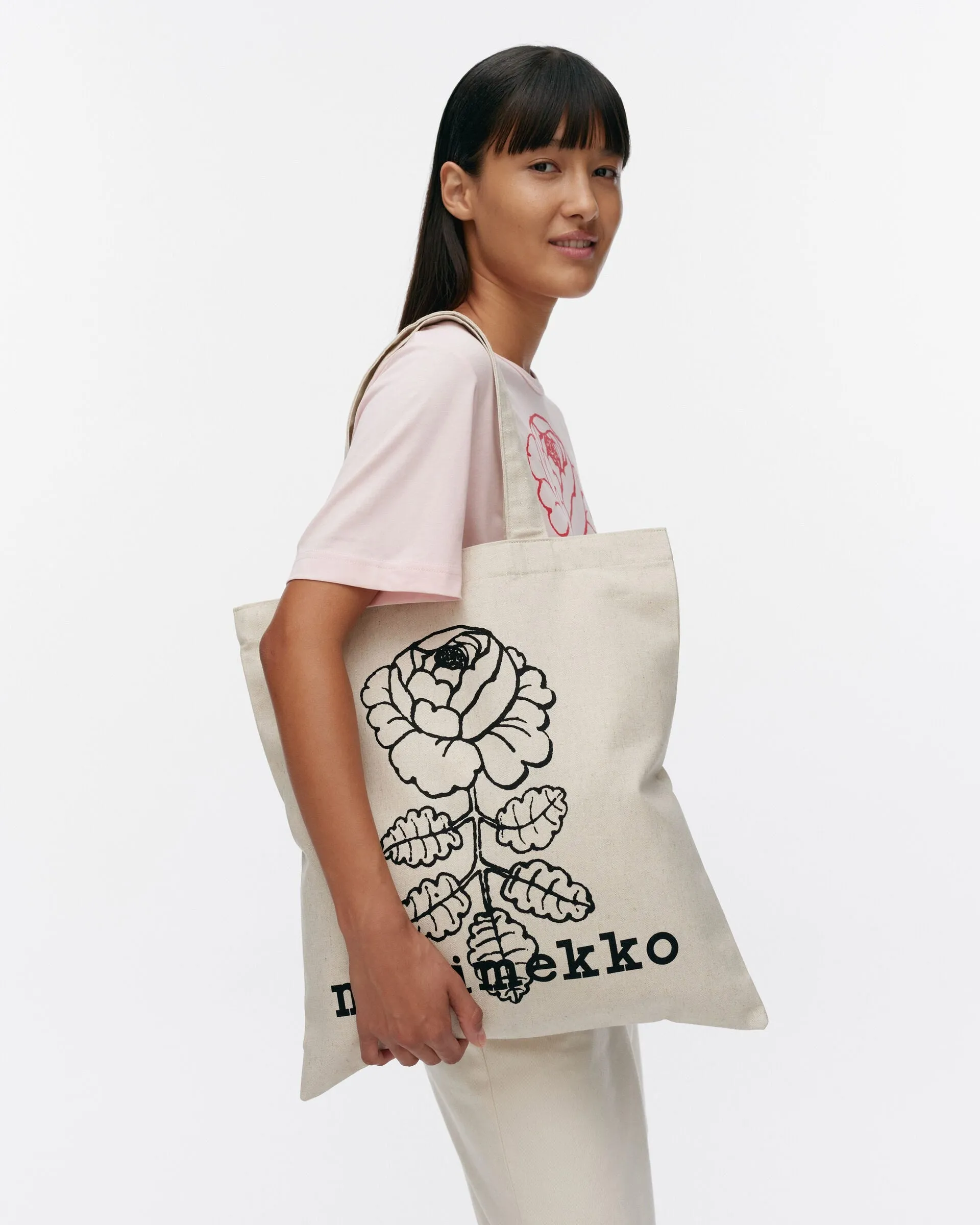 vankka vihkiruusu placement tote bag - black