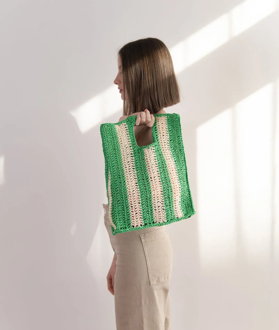 VARADERO STRIPED Fashionable KIT BAG Prompt response CROCHET