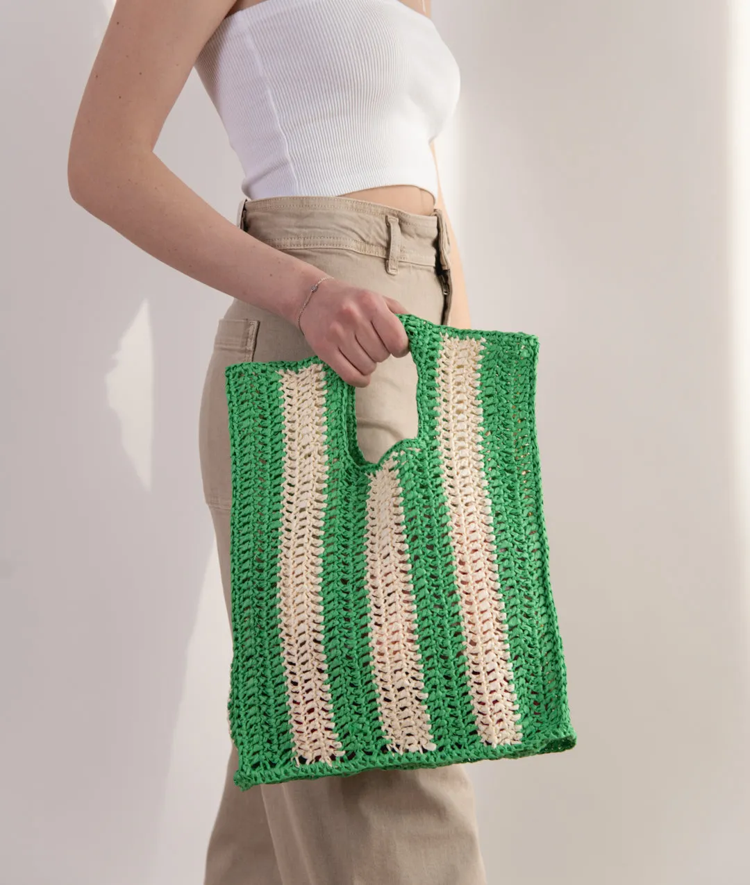 VARADERO STRIPED Fashionable KIT BAG Prompt response CROCHET