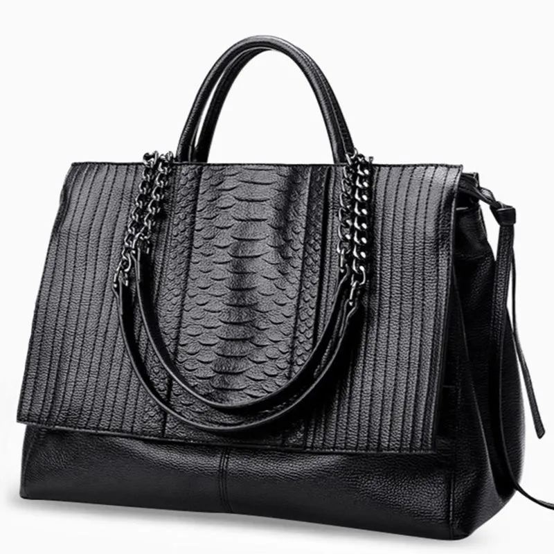 Vegan leather tote bag - professional & stylish design