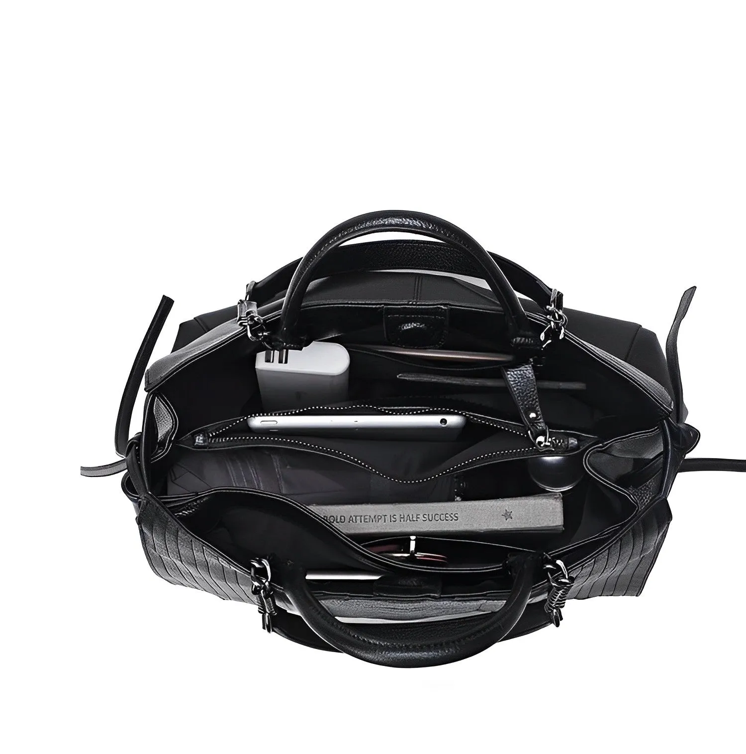 Vegan leather tote bag - professional & stylish design