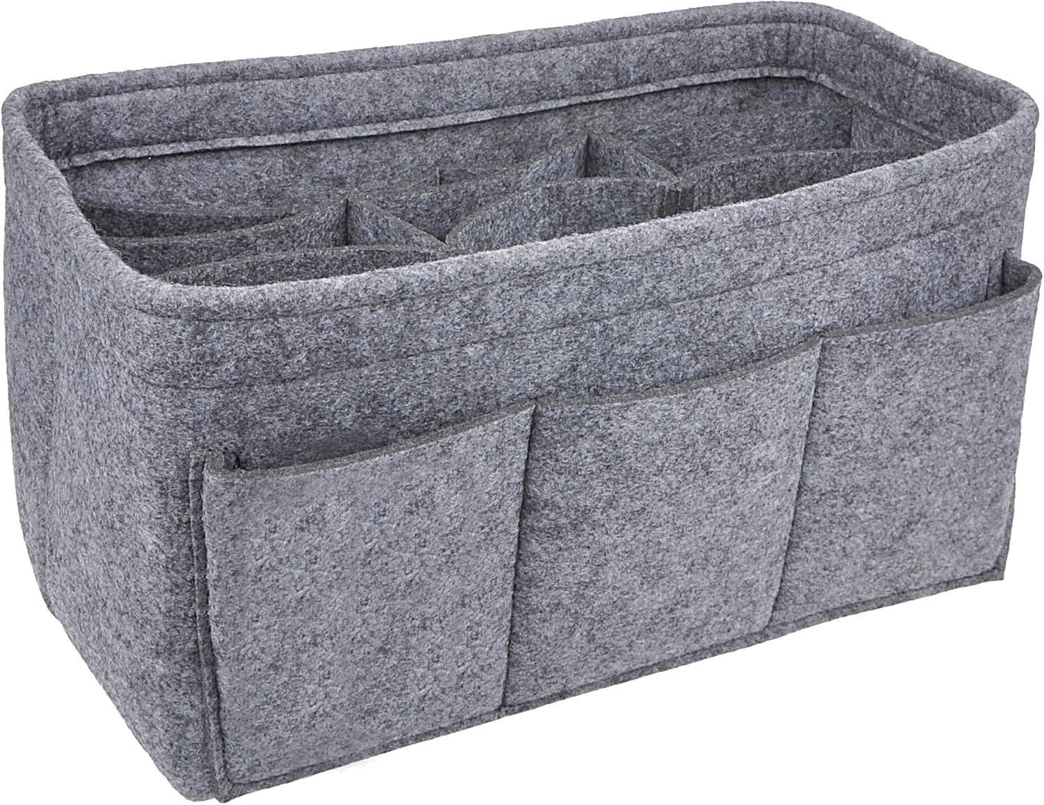 Vercord Felt Purse Organizer Handbag Insert Liner Shaper Bag in Bags for Speedy Neverfull Tote Grey Xlarge