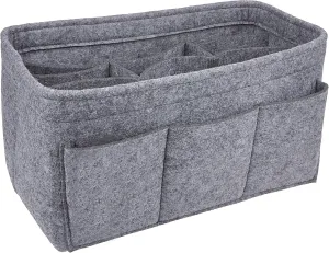Vercord Felt Purse Organizer Handbag Insert Liner Shaper Bag in Bags for Speedy Neverfull Tote Grey Xlarge