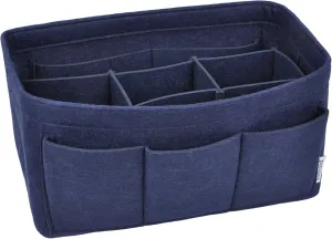 Vercord Felt Purse Organizer Handbag Insert Liner Shaper Bag in Bags for Speedy Neverfull Tote Navy Large