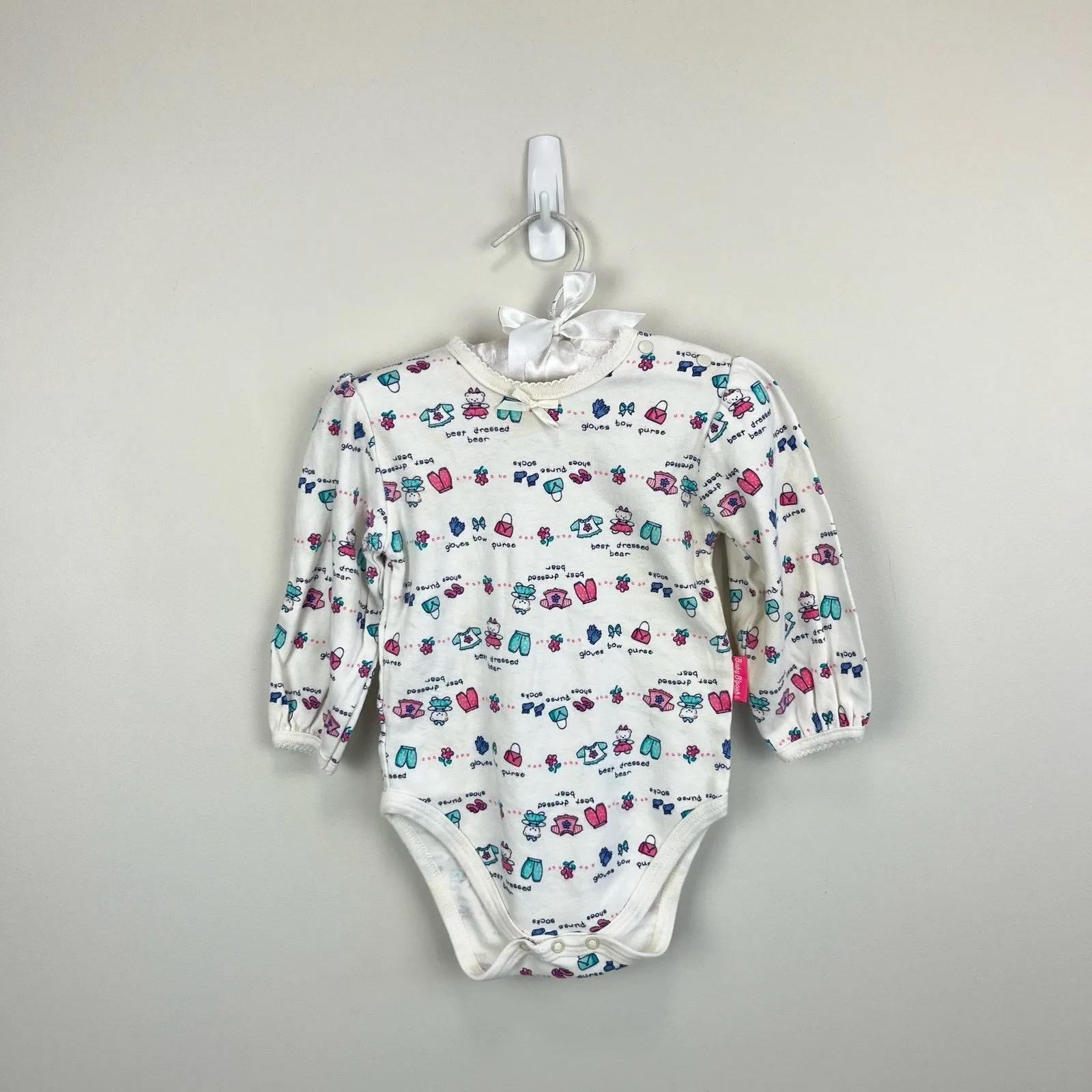 Vintage OshKosh B'gosh Best Dressed Bear Bodysuit 12 Months USA