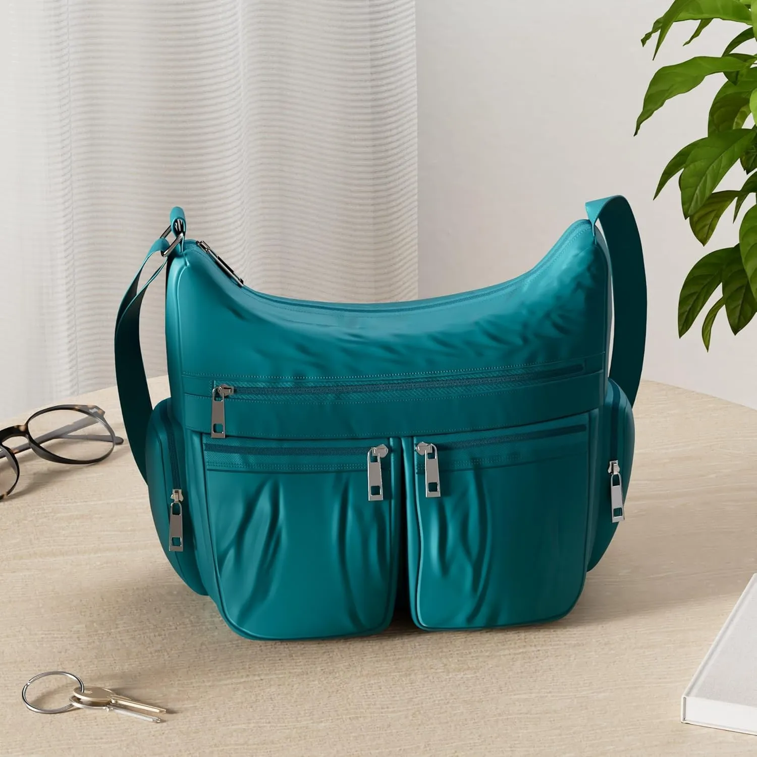 VOLGANIK ROCK Crossbody Purses for Women Shoulder Handbags Lightweight Waterproof Nylon Travel Bag Ladies Pocketbooks