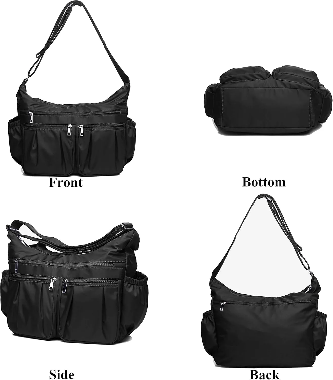 VOLGANIK ROCK Crossbody Purses for Women Shoulder Handbags Lightweight Waterproof Nylon Travel Bag Ladies Pocketbooks