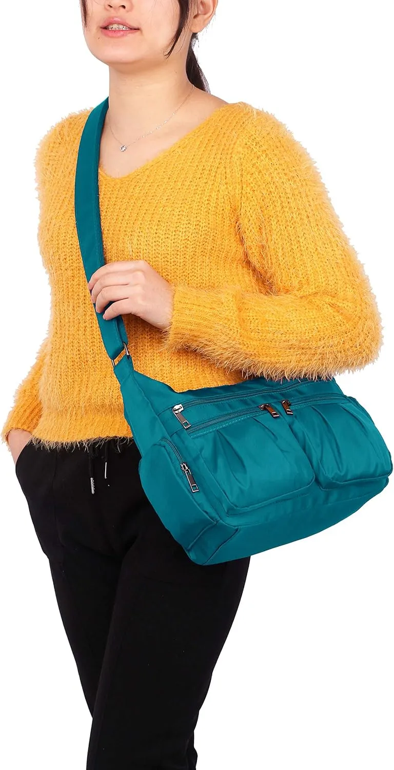 VOLGANIK ROCK Crossbody Purses for Women Shoulder Handbags Lightweight Waterproof Nylon Travel Bag Ladies Pocketbooks