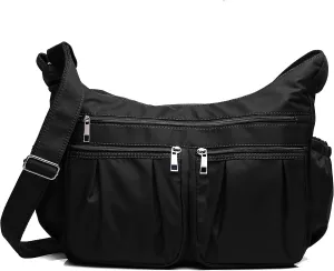 VOLGANIK ROCK Crossbody Purses for Women Shoulder Handbags Lightweight Waterproof Nylon Travel Bag Ladies Pocketbooks