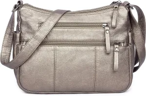 VOLGANIK ROCK Purses for Women Soft PU Leather Shoulder Bag Ladies Crossbody Purse and handbags Lightweight Pocketbook