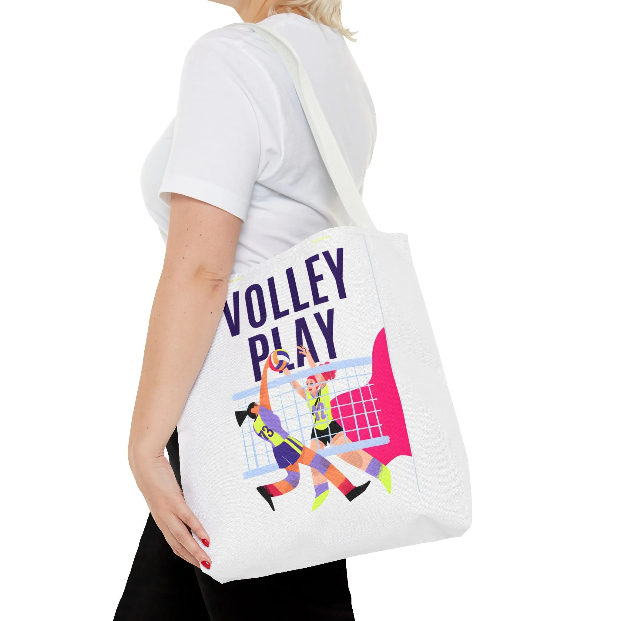 Volleyball Play Tote Bag - Sporty & Fun Gym Accessories