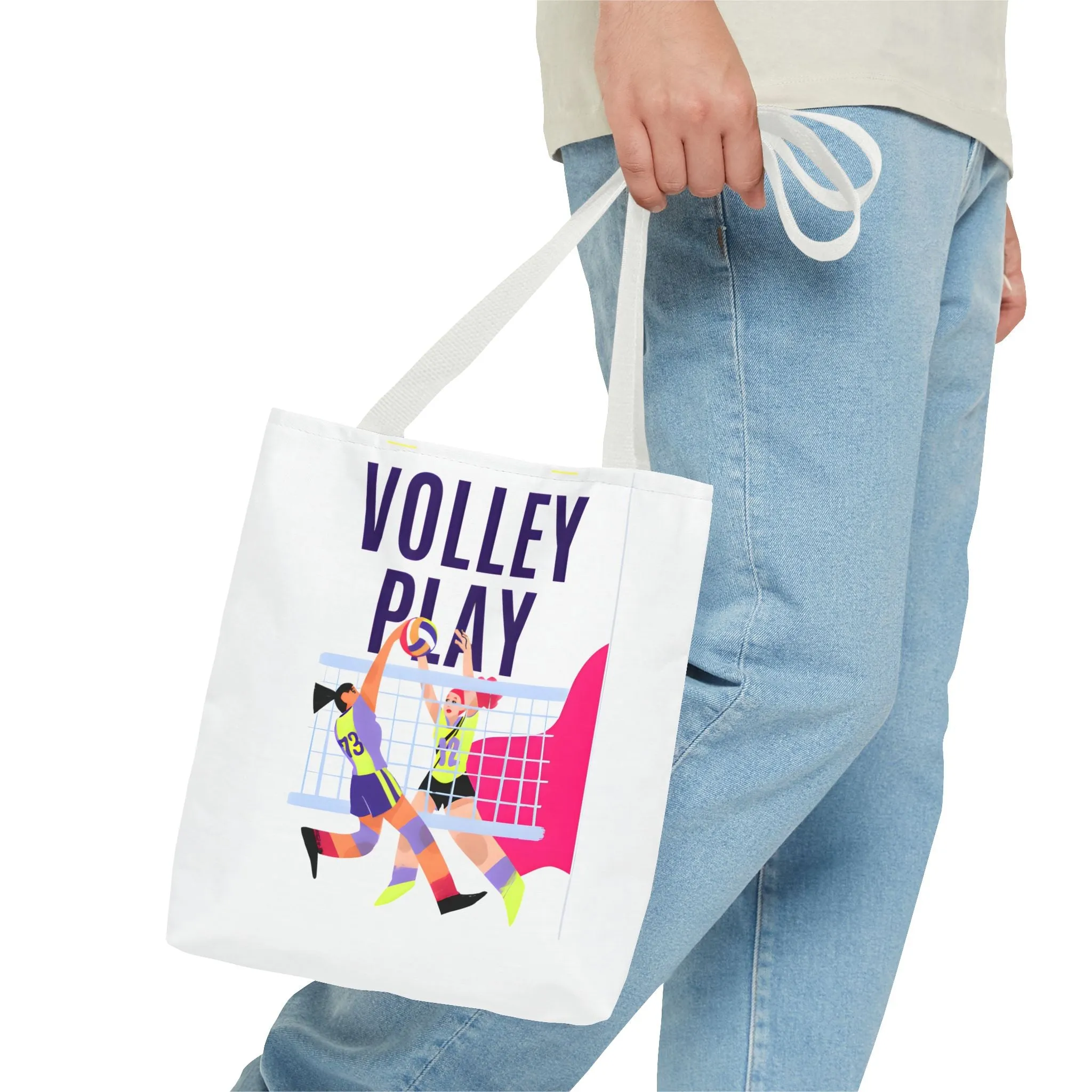 Volleyball Play Tote Bag - Sporty & Fun Gym Accessories