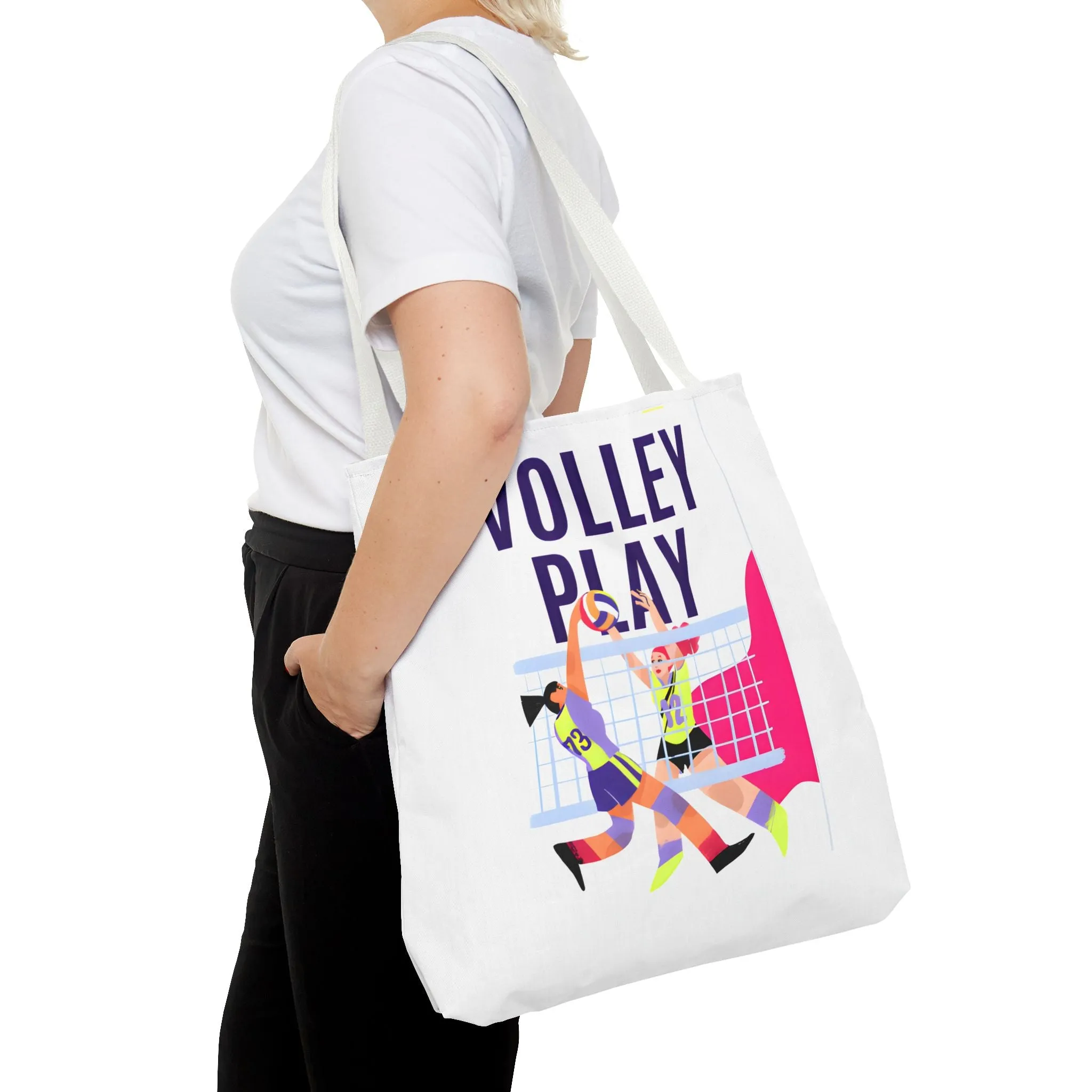 Volleyball Play Tote Bag - Sporty & Fun Gym Accessories