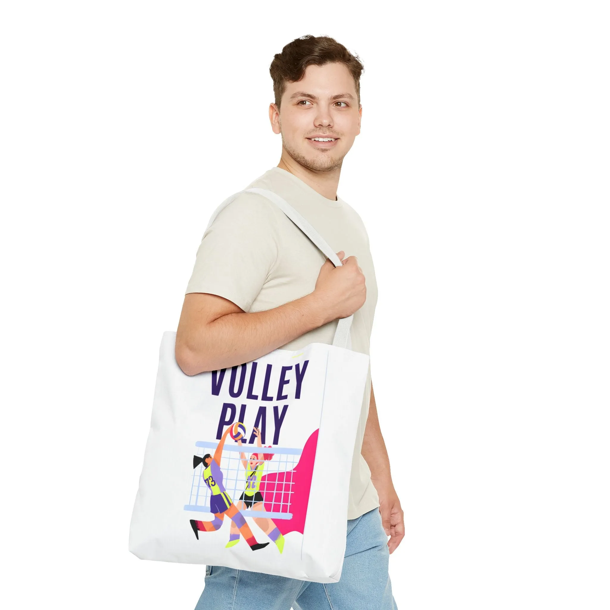 Volleyball Play Tote Bag - Sporty & Fun Gym Accessories