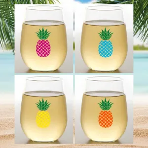 Wine-Oh - Shatterproof Stemless - Pineapples