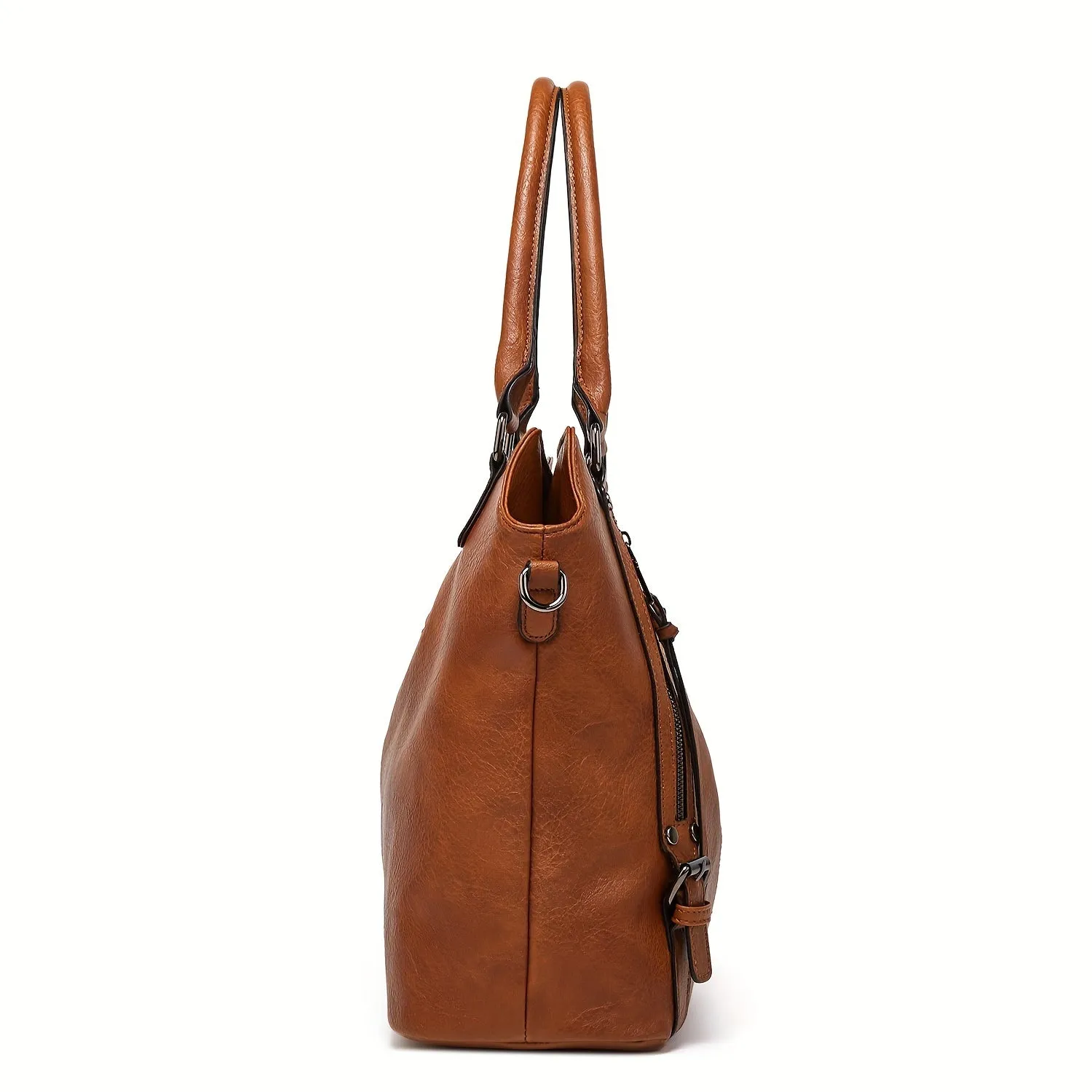 Women Handbags Tote Bag Soft Leather Retro Designer Large Capacity Multi-pocket Casual Ladies Shoulder Crossbody Bag Mother's Day Gift Adjustable Shoulder Strap Purse Cheap On Sale