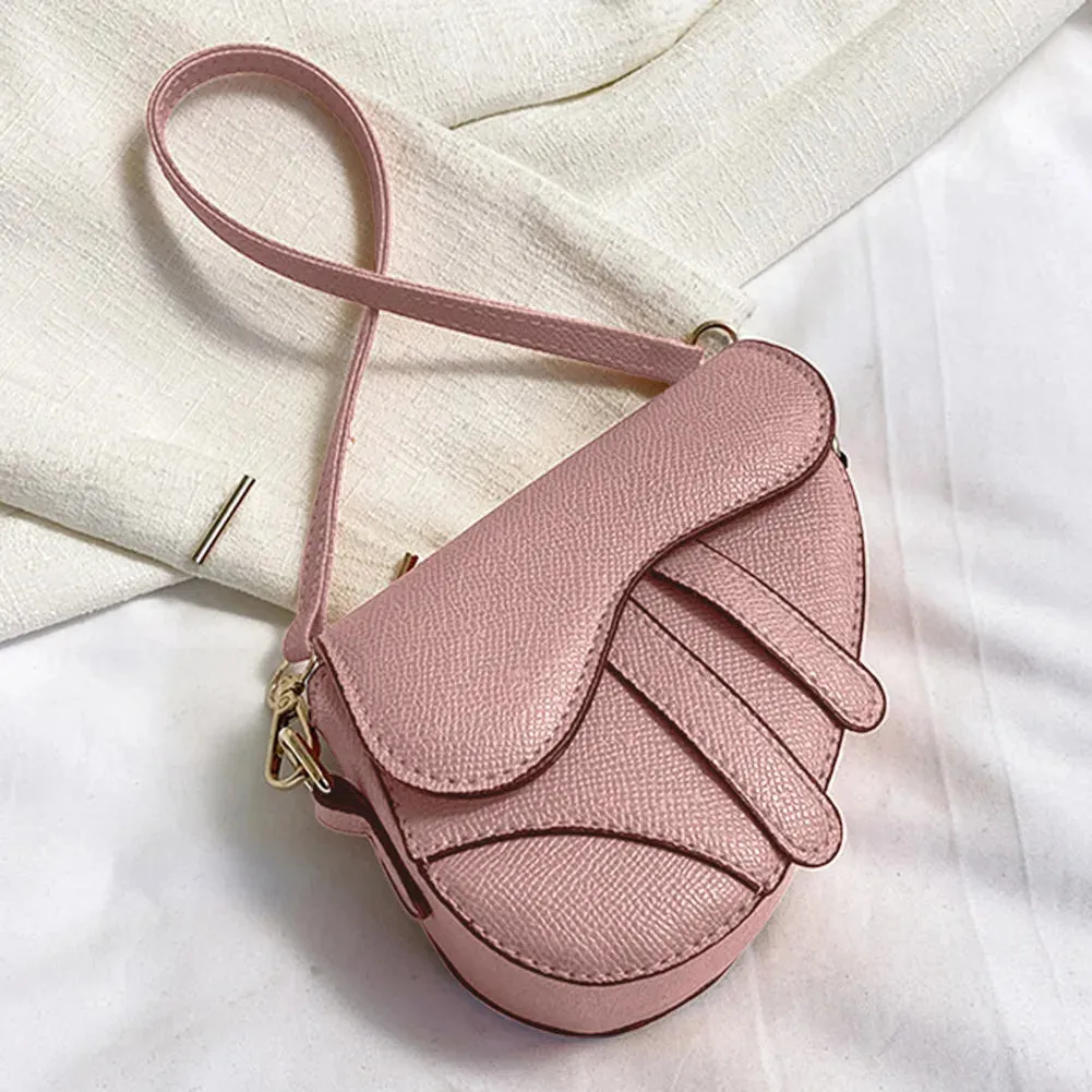 Women Mini Handbags Saddle Bag Fashion Underarm Bag Hasp Zipper Solid Color Casual Simple Messenger Bag Designer Handbags