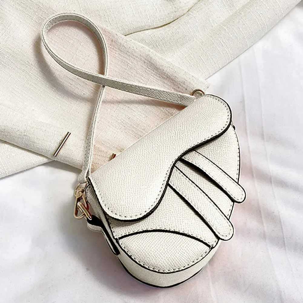 Women Mini Handbags Saddle Bag Fashion Underarm Bag Hasp Zipper Solid Color Casual Simple Messenger Bag Designer Handbags