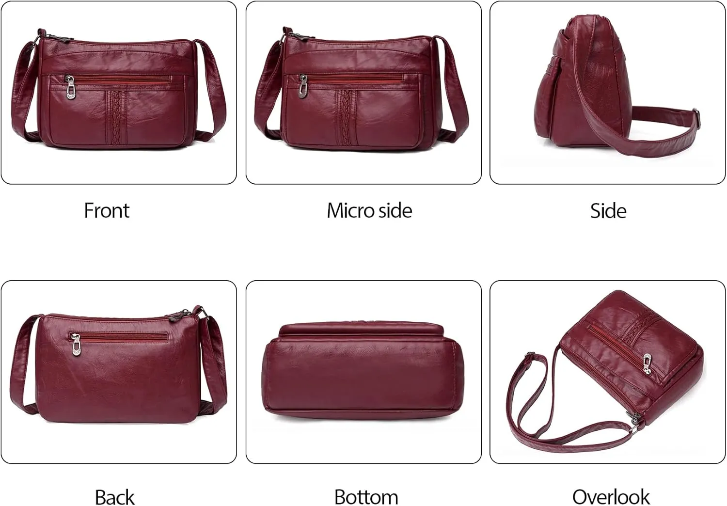 Women Shoulder Bags Multipockets Crossbody Purses Travel Messenger Bags Casual Purses and Handbags