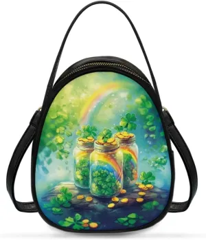 Women Small Shoulder Bag Waterproof Tote Square Satchel Handbags Lady Double Layer Portable Travel Holiday Gifts