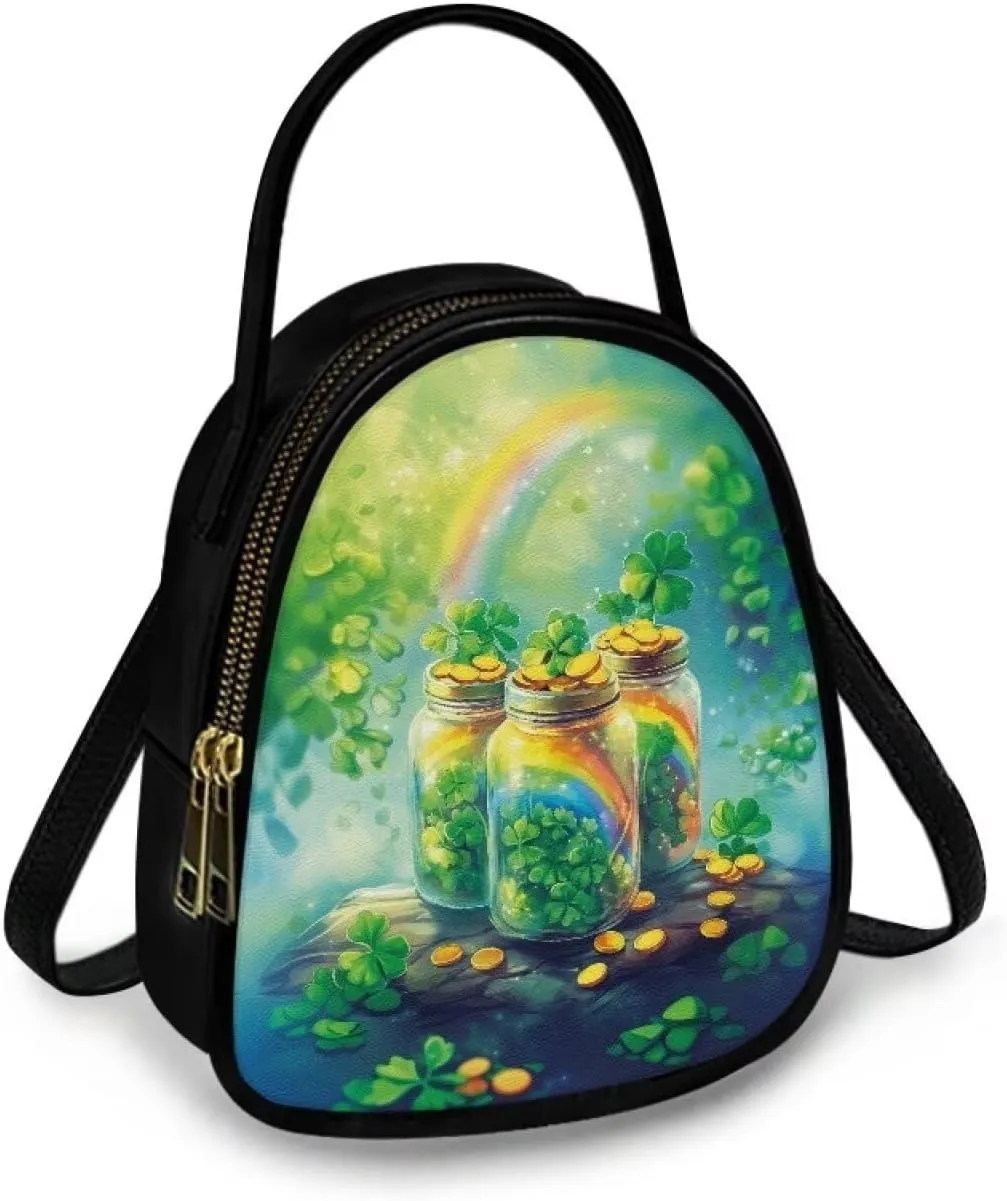 Women Small Shoulder Bag Waterproof Tote Square Satchel Handbags Lady Double Layer Portable Travel Holiday Gifts