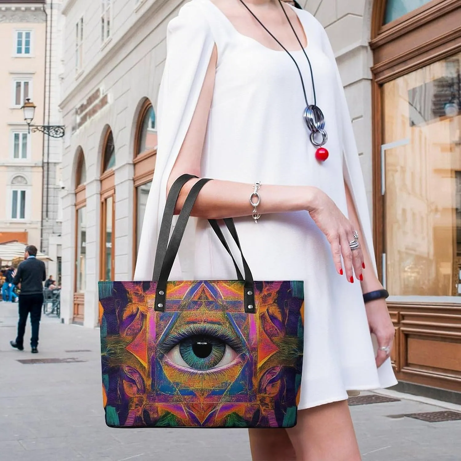 Women Tote Bag PU Leather Travel Shoulder Bags Casual Handbags