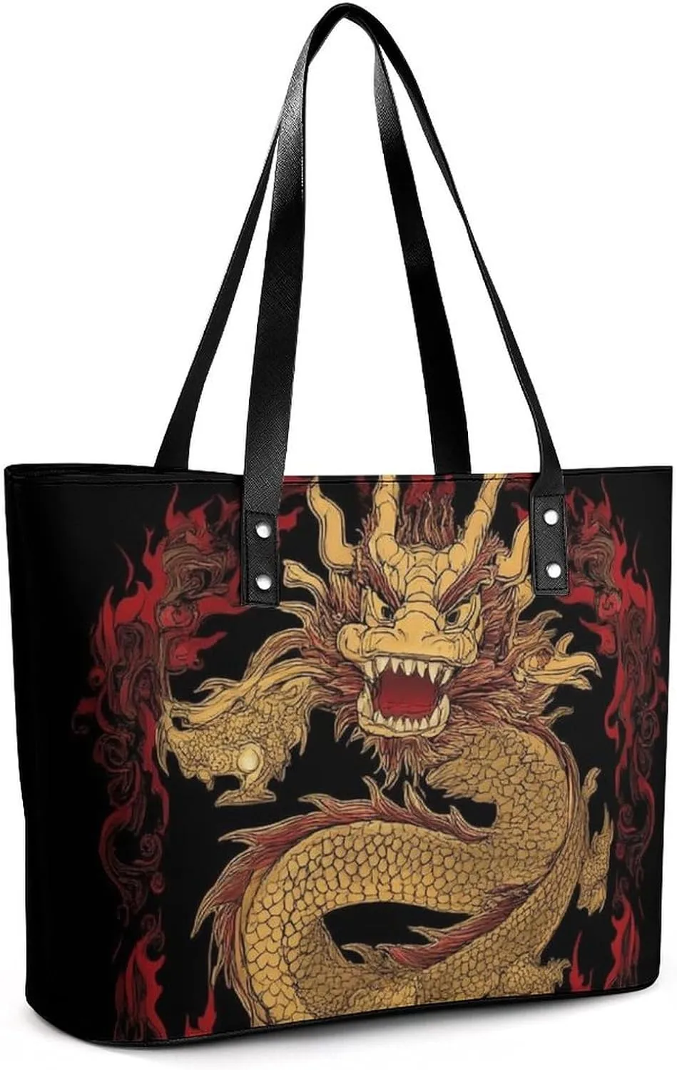 Women Tote Bags Casual Handbags PU Leather Shoulder Travel Bag