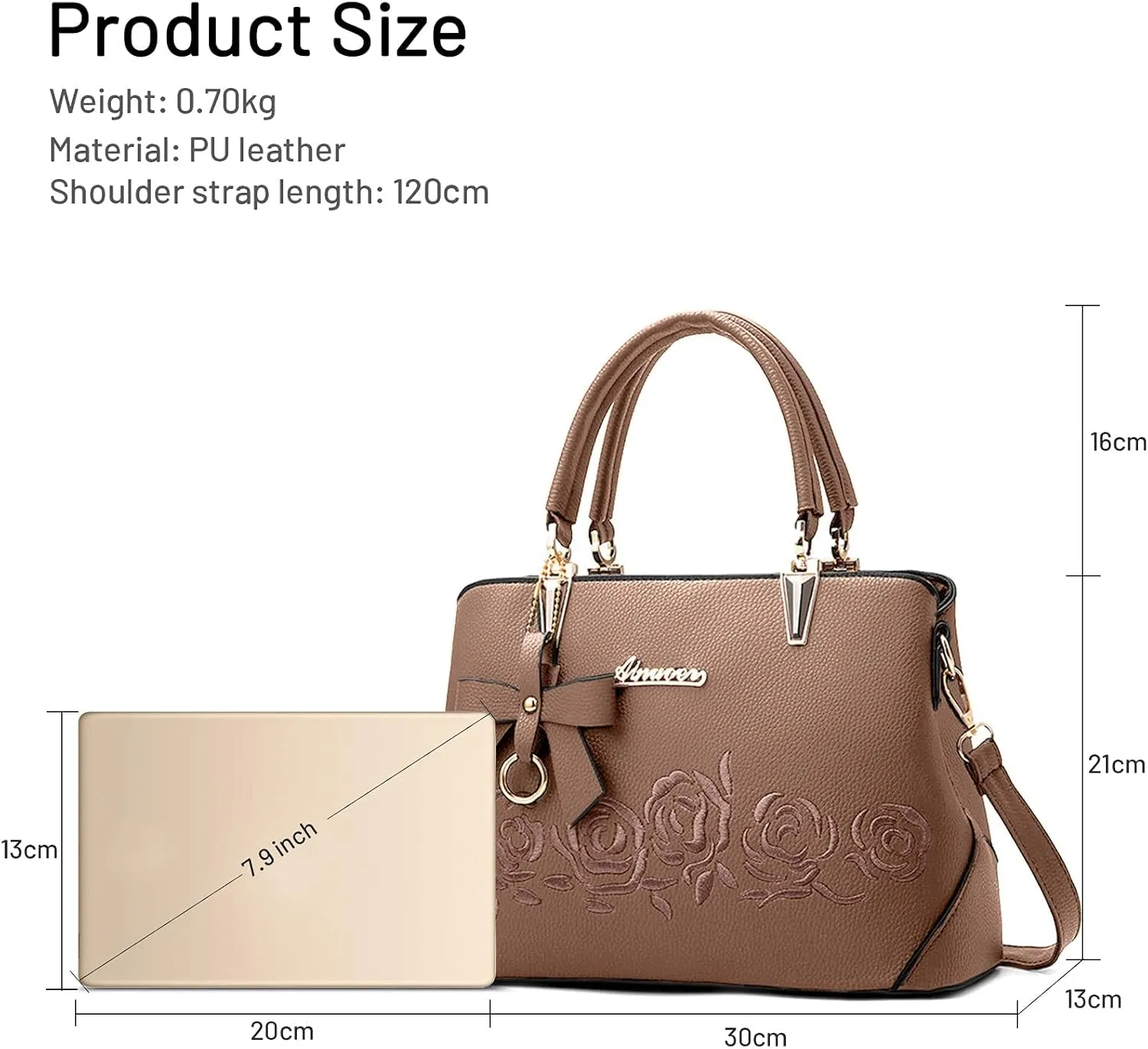 Womens Handbag Ladies Shoulder Bags Casual Messenger Bag Bowknot