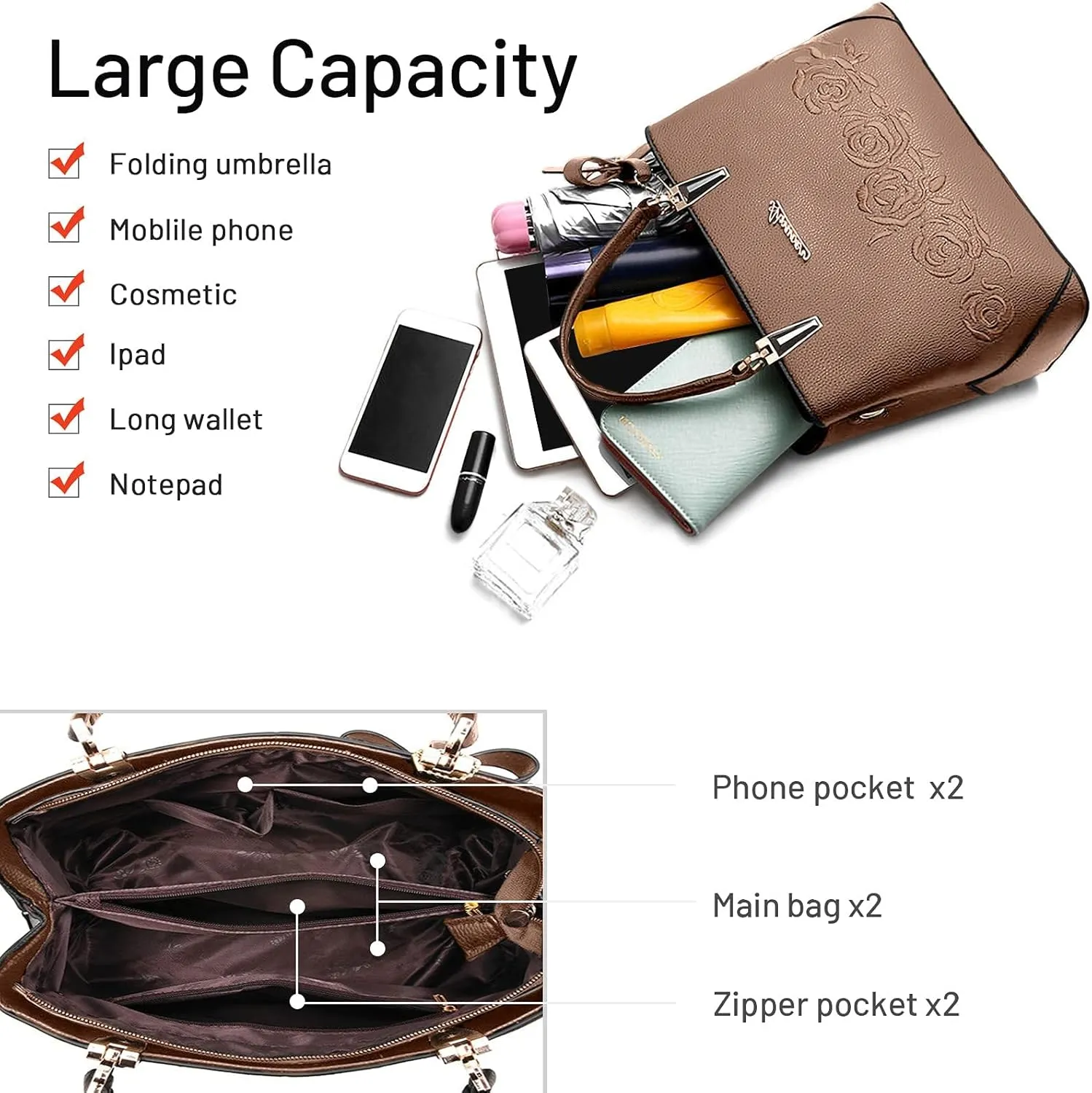 Womens Handbag Ladies Shoulder Bags Casual Messenger Bag Bowknot