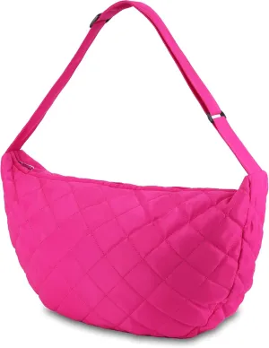 Women's Large and Slouchy Crossbody Hobo Bag Lightweight Soft Tote Bag Functional- Stylish