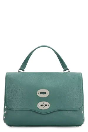 Women's Postina S Leather Handbag in Green | 0680100040000S Color Z0470