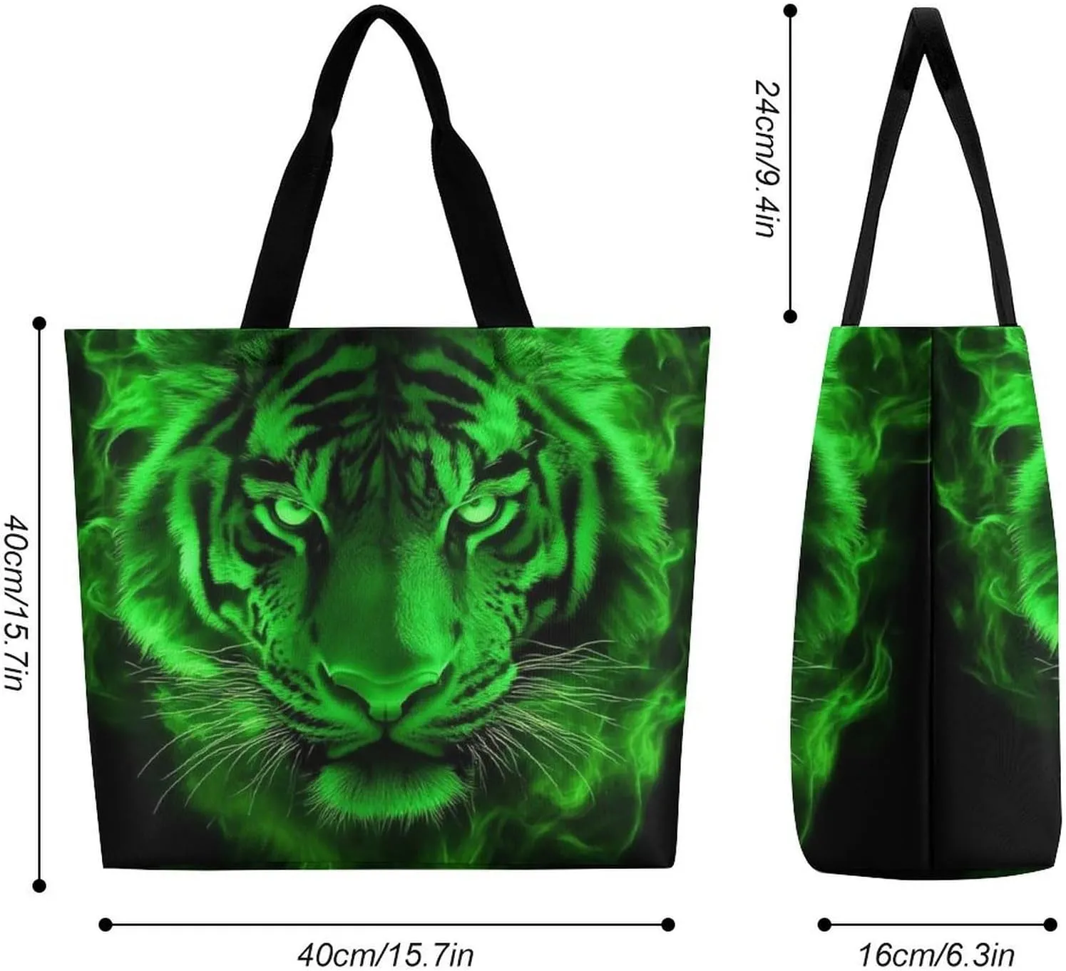 Women's Reusable Tote Bag, Portable Shoulder Handbags Large Capacity Casual Shopping Bags