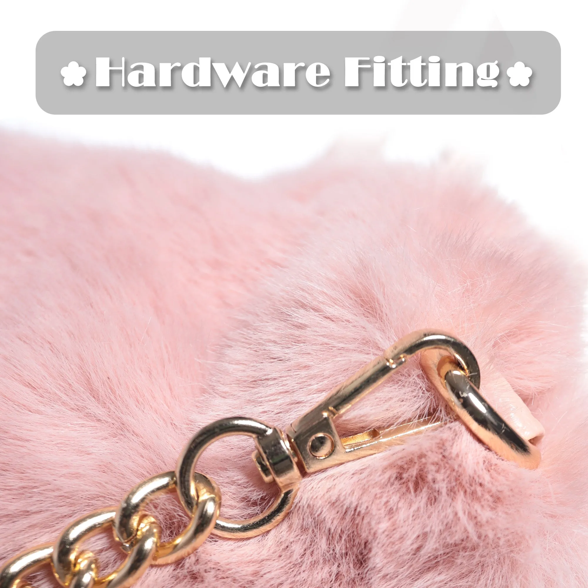 Women’s Shoulder Handbag Fluffy Faux Fur Bag Crossbody Plush Fashion Satchel 21837