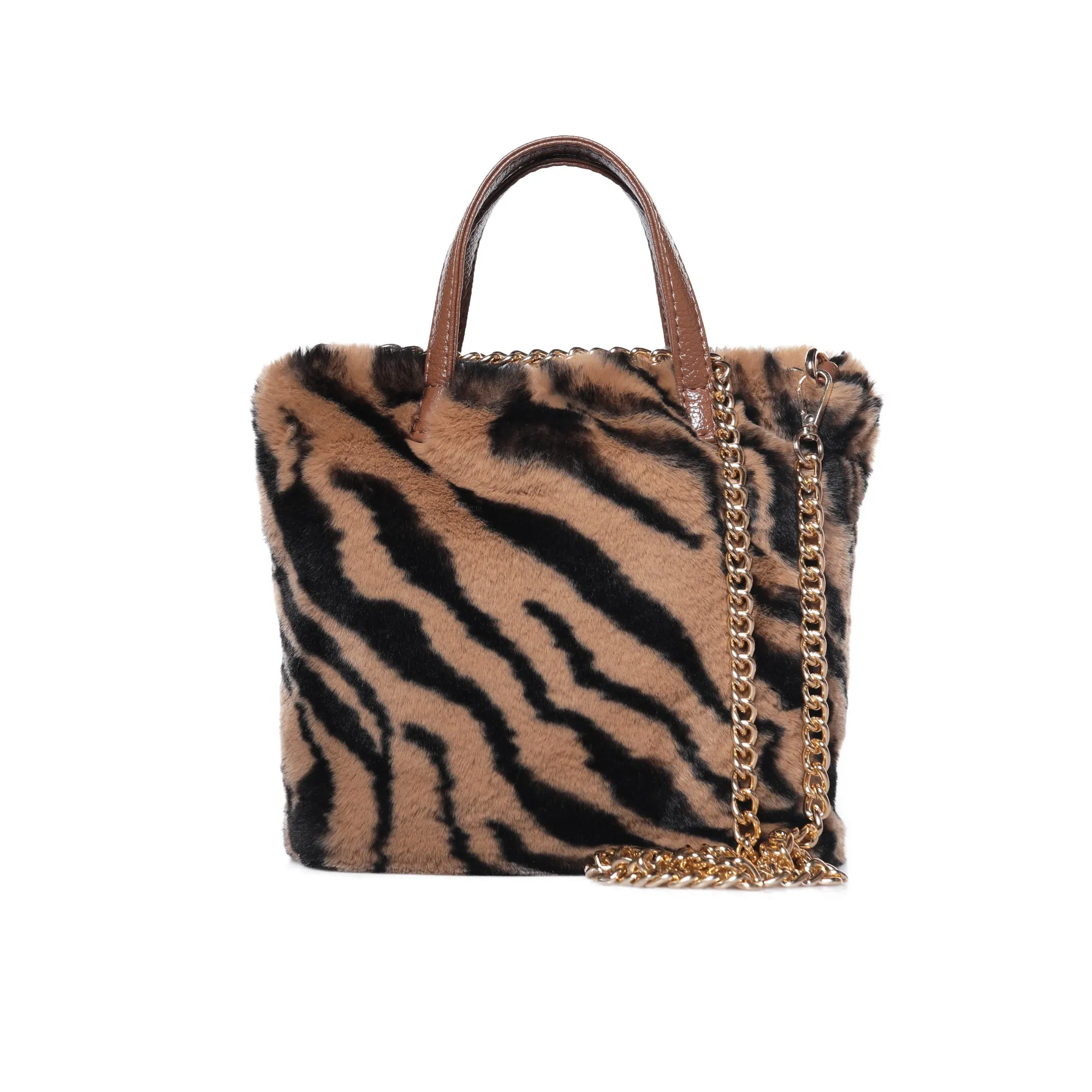 Women’s Shoulder Handbag Fluffy Faux Fur Bag Crossbody Plush Fashion Satchel 21837