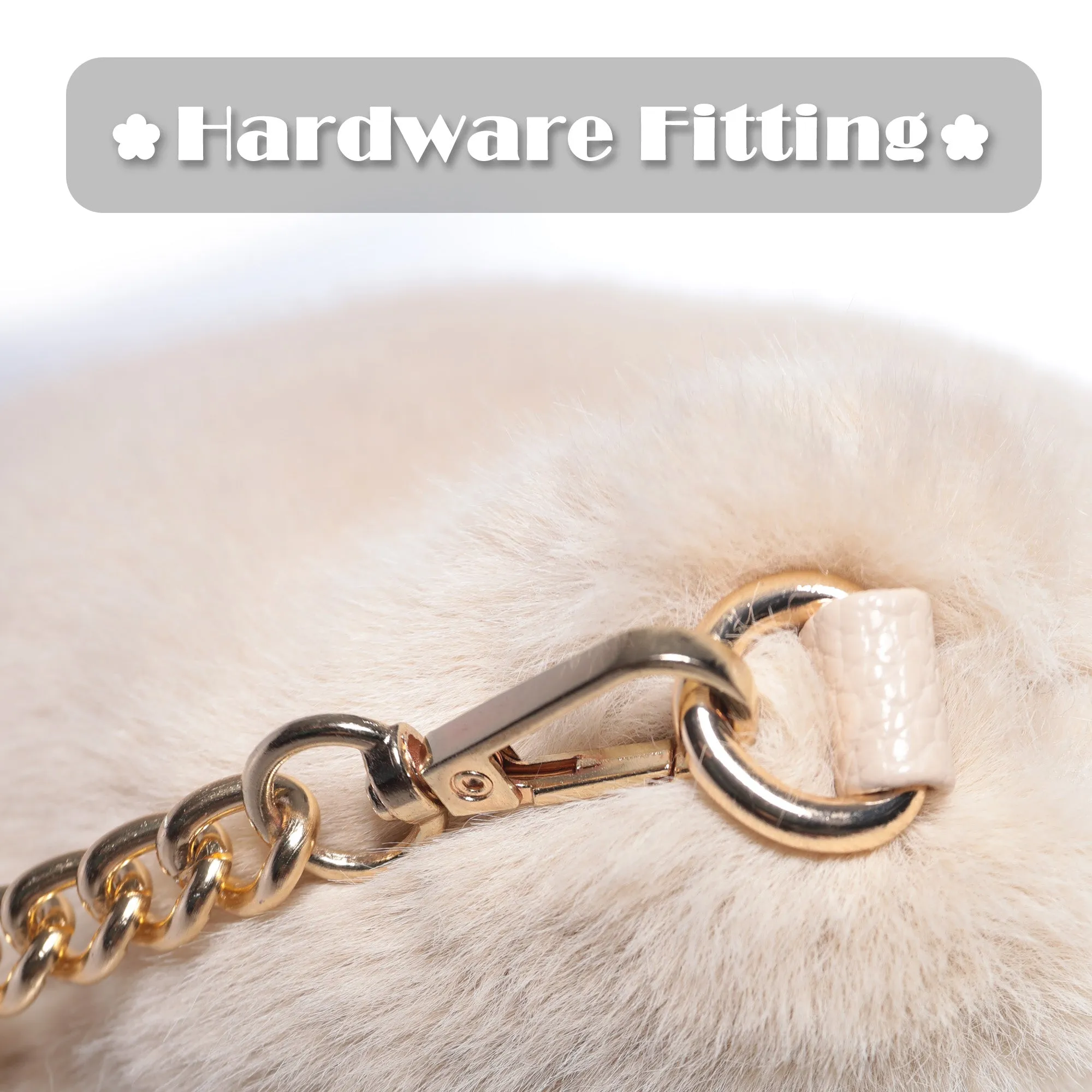Women’s Shoulder Handbag Fluffy Faux Fur Bag Crossbody Plush Fashion Satchel 21837