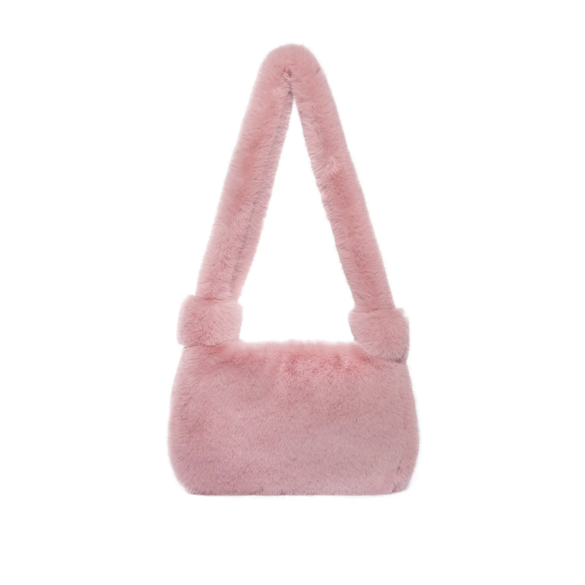 Women’s Shoulder Tote Handbags Fluffy Faux Fur Bag Crossbody Bag 21836