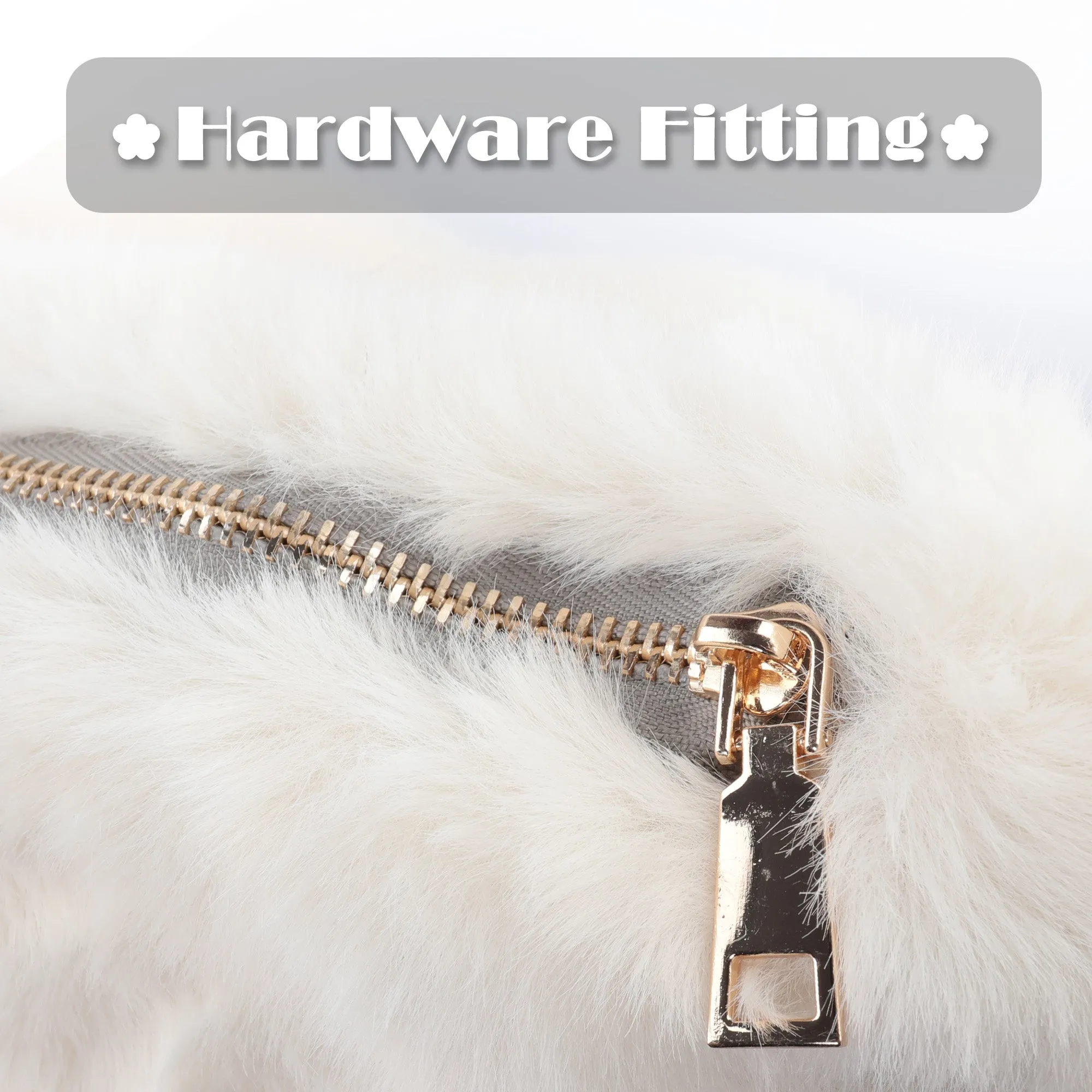 Women’s Shoulder Tote Handbags Fluffy Faux Fur Bag Crossbody Bag 21836