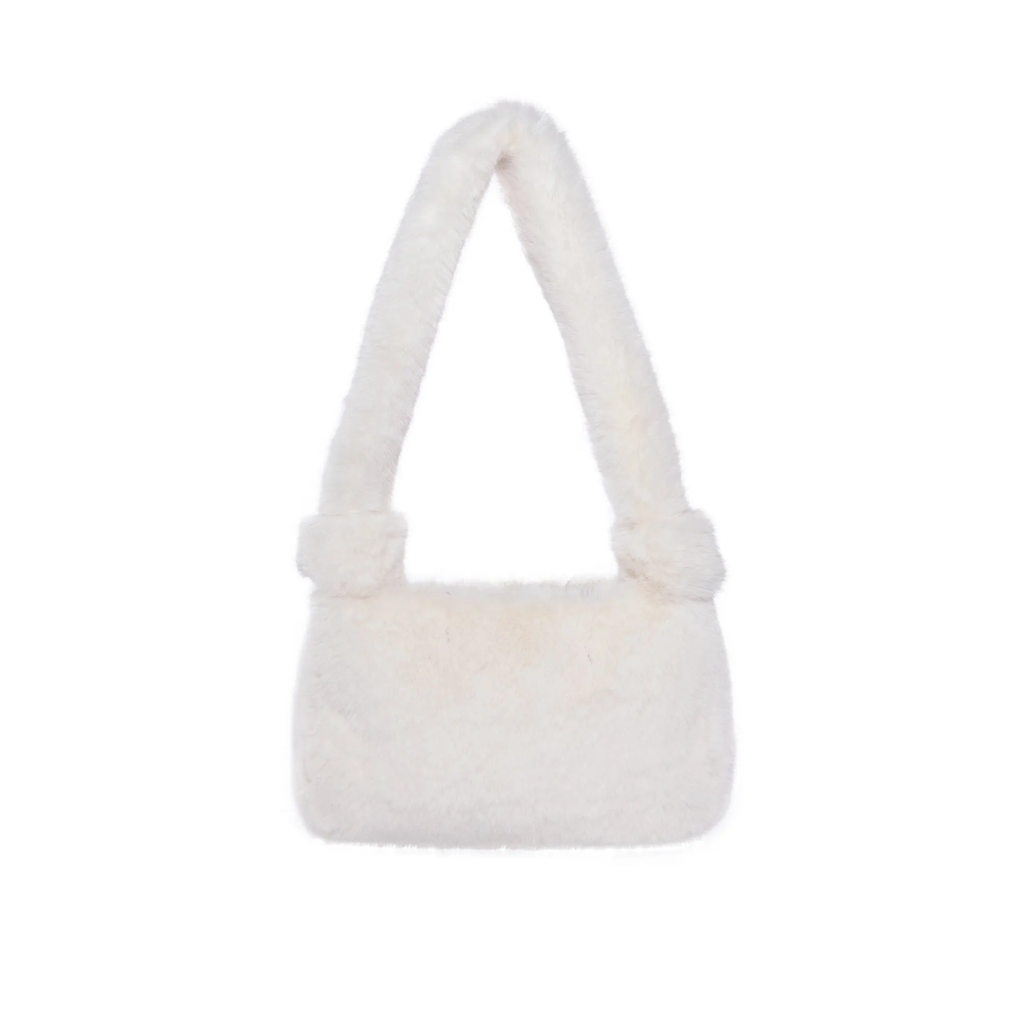 Women’s Shoulder Tote Handbags Fluffy Faux Fur Bag Crossbody Bag 21836