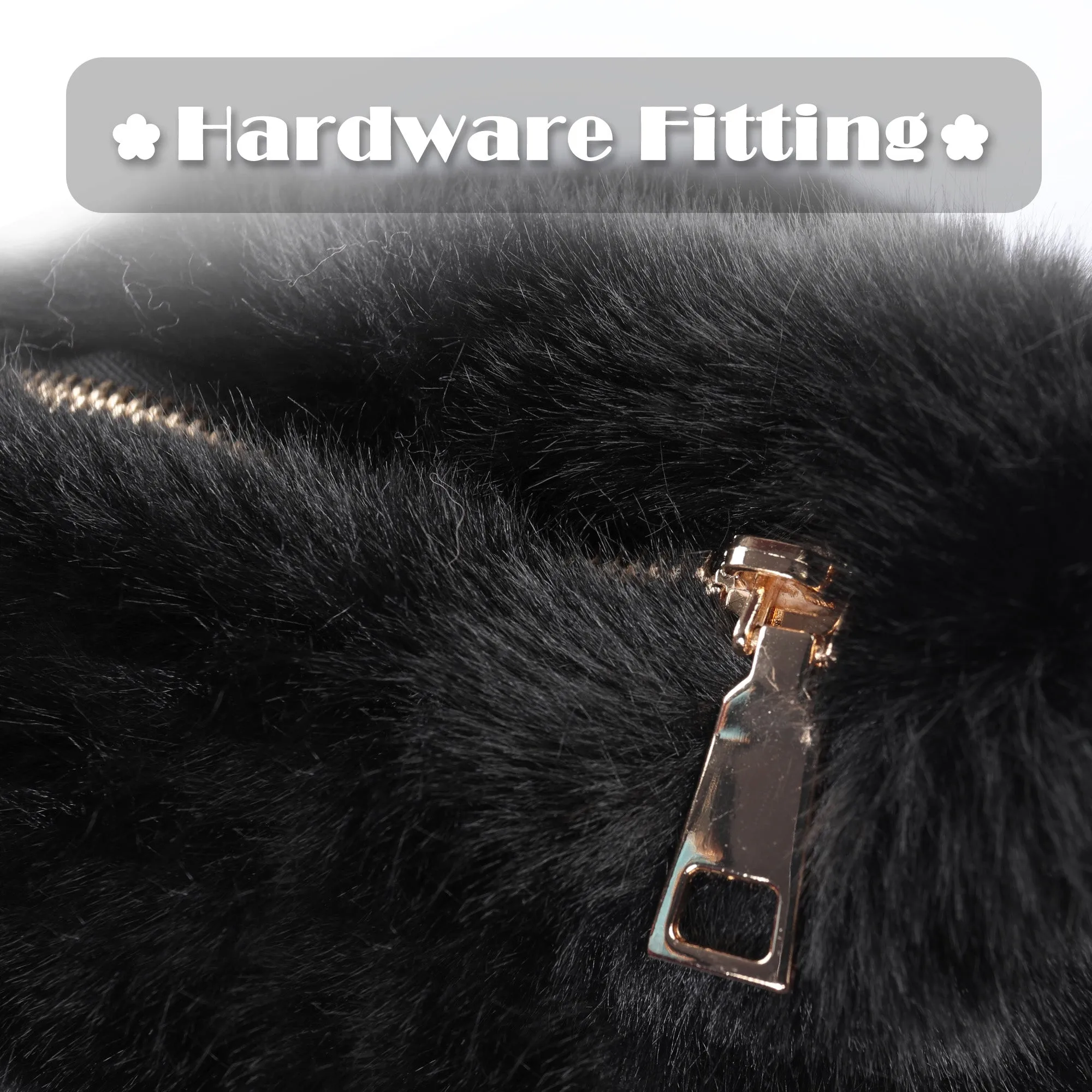 Women’s Shoulder Tote Handbags Fluffy Faux Fur Bag Crossbody Bag 21836