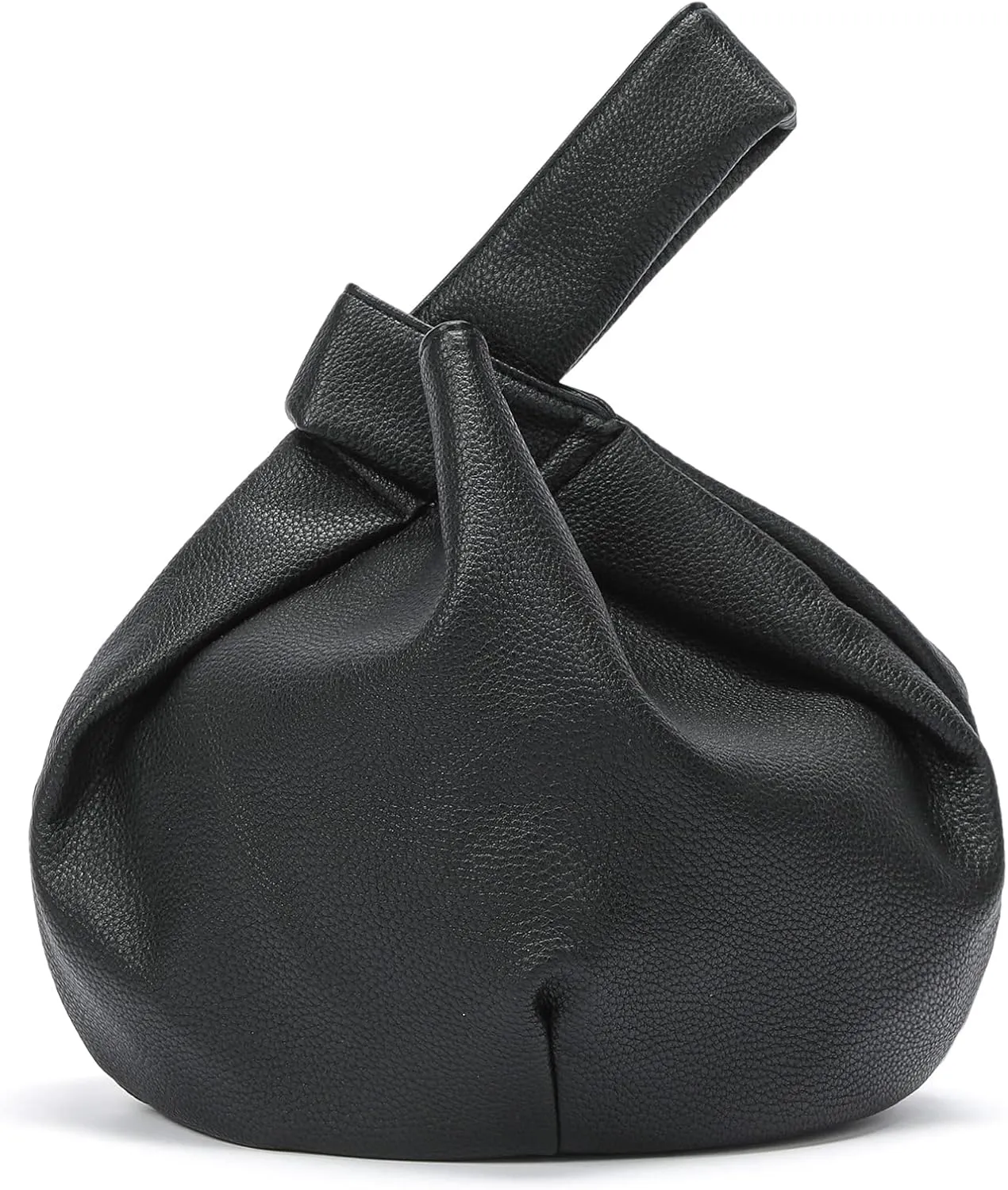 Women's Small Tote Bag for Women Soft Leather Top Handle Bag Wristlet Knot Pouch Purses and Handbags