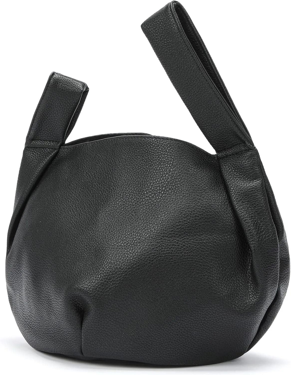 Women's Small Tote Bag for Women Soft Leather Top Handle Bag Wristlet Knot Pouch Purses and Handbags