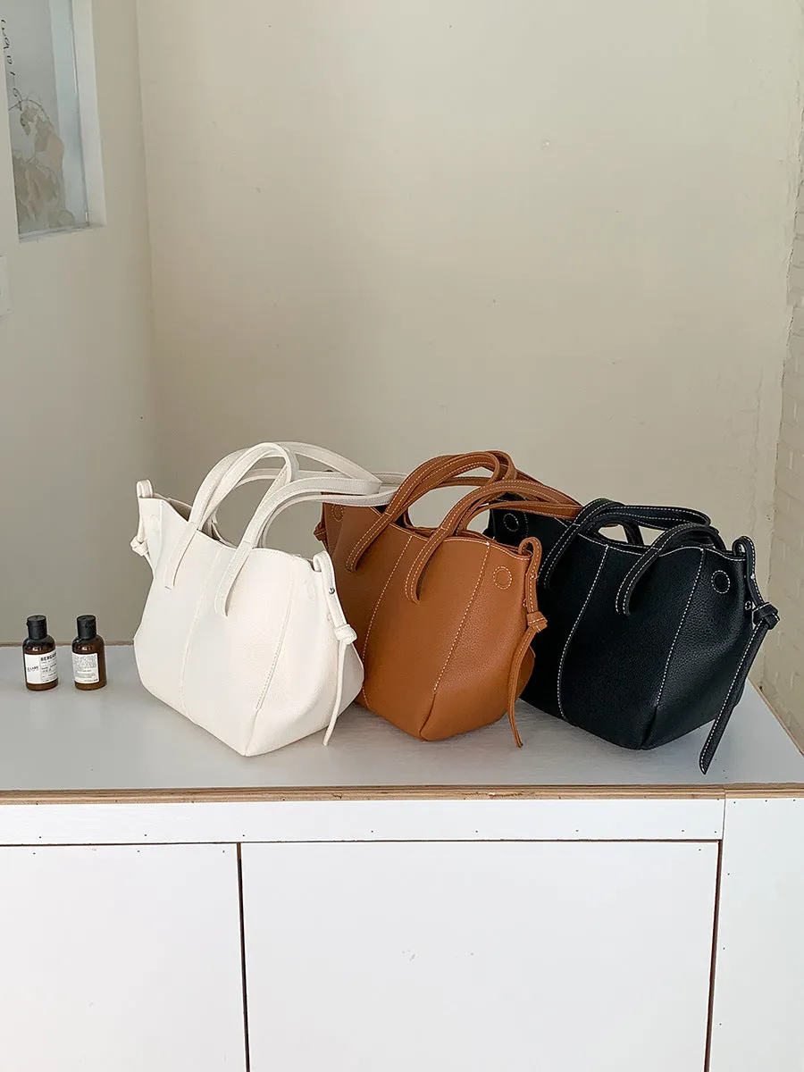Women's Soft Leather Wings Style High-grade Large Handbags