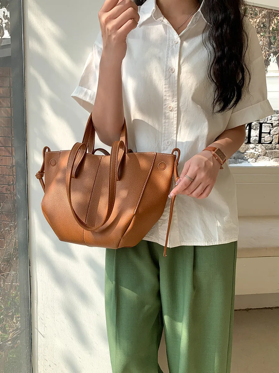 Women's Soft Leather Wings Style High-grade Large Handbags