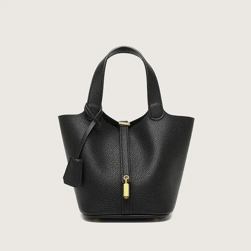 Women's Vegetable Basket Soft Leather Large Capacity Handbags
