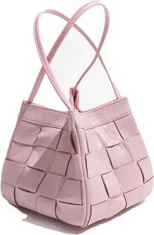 Woven bucket shouler bag for Women,Tote Vegan Leather Handbags, Large-capacity crossbody bag.purse,soft Casual Hobo