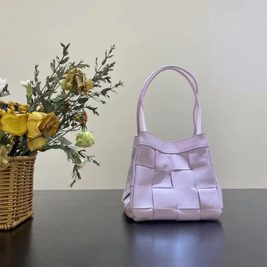 Woven bucket shouler bag for Women,Tote Vegan Leather Handbags, Large-capacity crossbody bag.purse,soft Casual Hobo